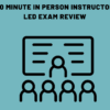 Instructor led exam review